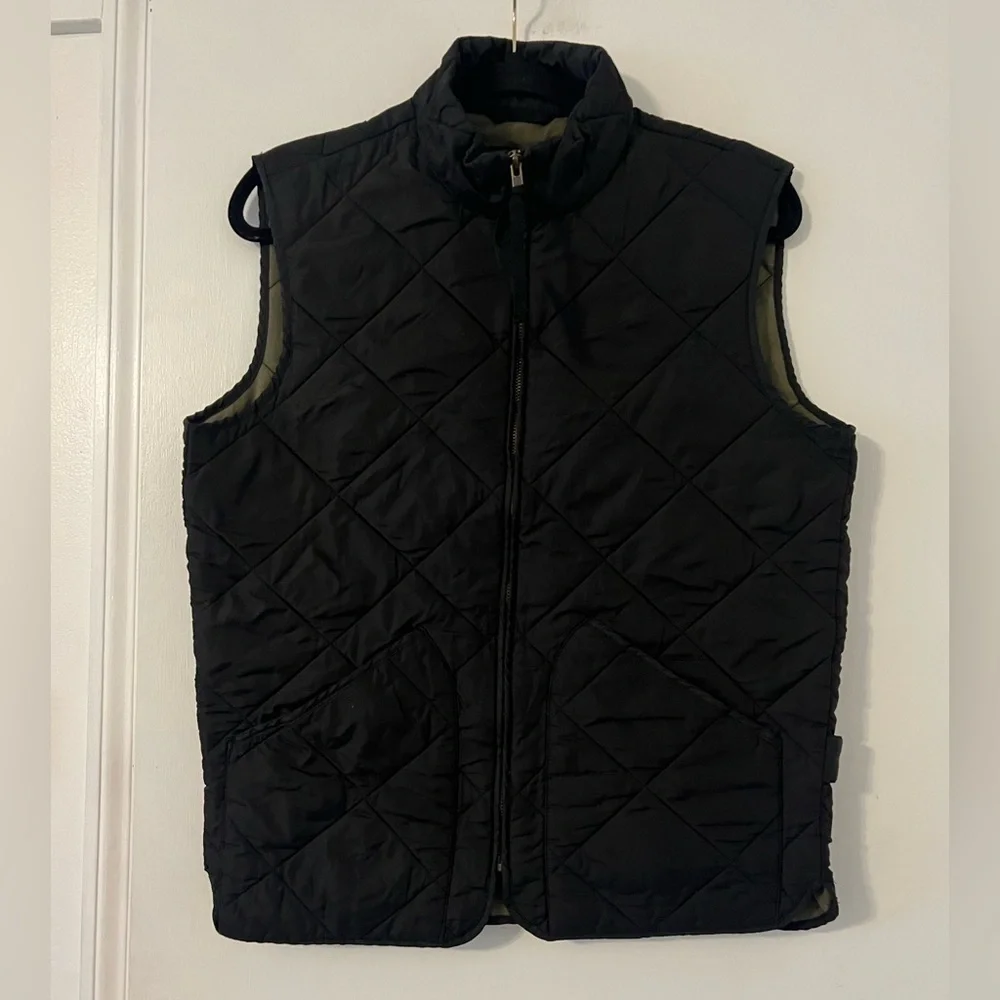 J. Crew Men's Dark Quilted Vest